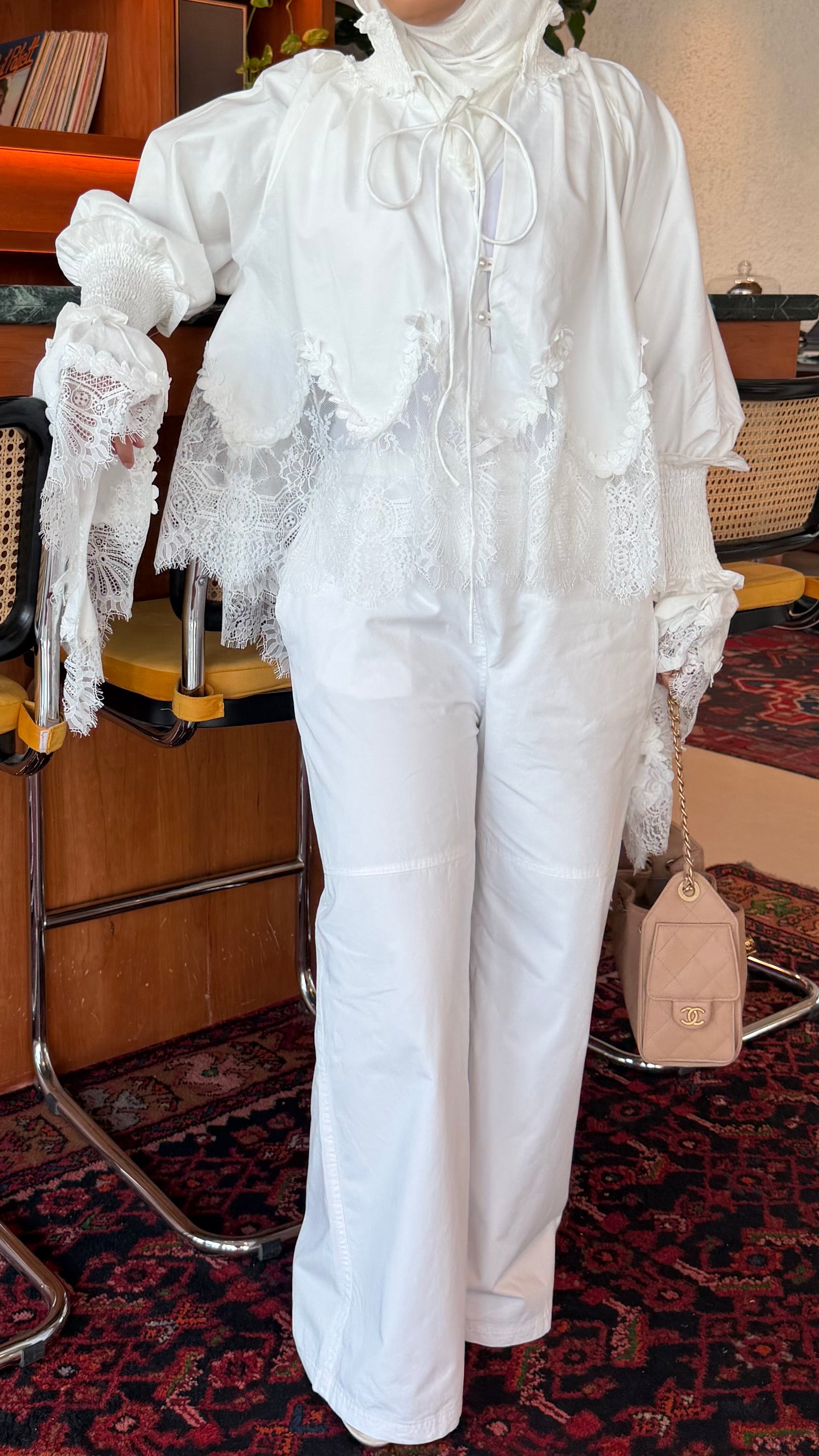 Ruffle Lace Blouse 🤍