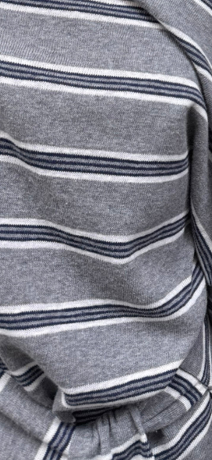 Striped Wrap Top